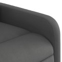 VidaXL Fotel masujący z funkcją rozkładania, ciemnoszary materiał