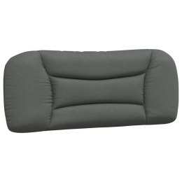 VidaXL Poduszka na zagłówek Hvar Ciemnoszara 100 cm Materiał