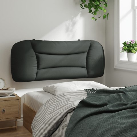 VidaXL Poduszka na zagłówek Hvar Ciemnoszara 100 cm Materiał