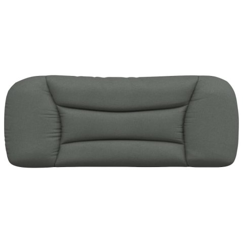 VidaXL Poduszka na zagłówek Hvar Ciemnoszara 100 cm Materiał