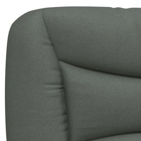 VidaXL Poduszka na zagłówek Hvar Ciemnoszara 100 cm Materiał