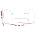 VidaXL Poduszka na zagłówek Hvar Ciemnoszara 100 cm Materiał