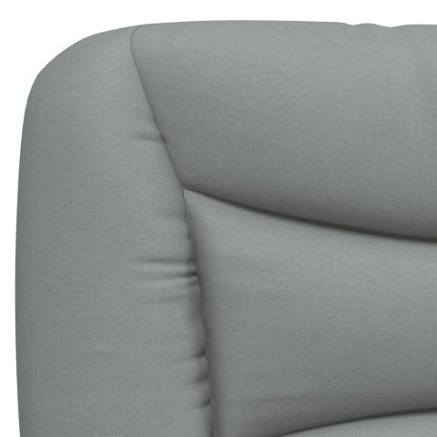 VidaXL Poduszka na zagłówek Hvar jasnoszara 100 cm Materiał