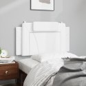 VidaXL Poduszka na zagłówek Viana biała, 100 cm, skóra ekologiczna