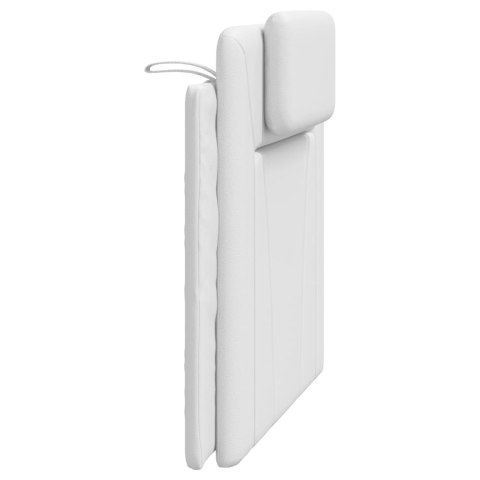 VidaXL Poduszka na zagłówek Viana biała, 100 cm, skóra ekologiczna