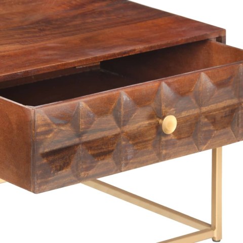 VidaXL Stolik kawowy 112x50x40 cm, lite drewno mango
