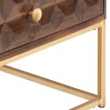 VidaXL Stolik kawowy 112x50x40 cm, lite drewno mango