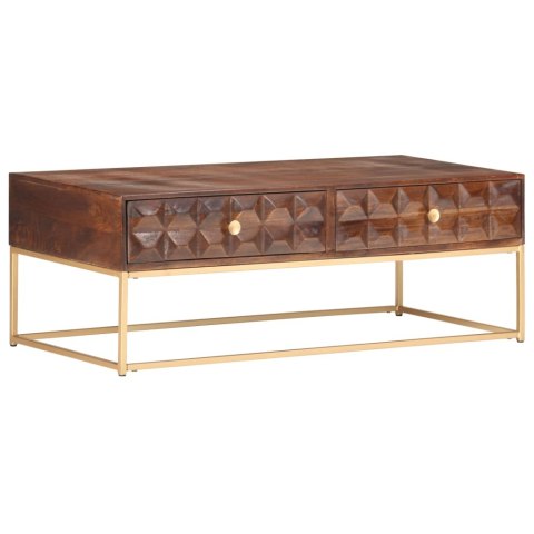 VidaXL Stolik kawowy 112x50x40 cm, lite drewno mango