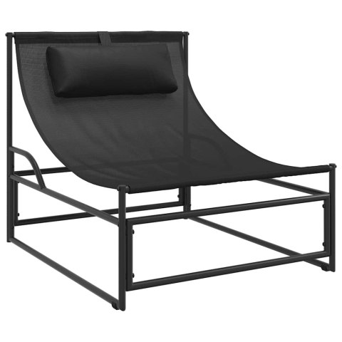 VidaXL Leżak ogrodowy antracytowy 87x74x73 cm stal i tkanina