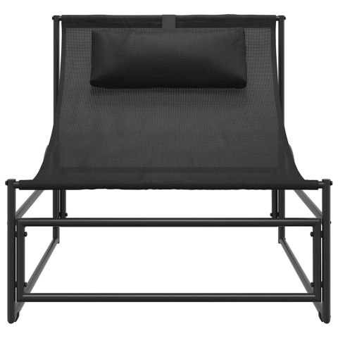 VidaXL Leżak ogrodowy antracytowy 87x74x73 cm stal i tkanina