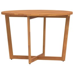 VidaXL Okrągły stół ogrodowy Ø110x75 cm z litego drewna akacjowego