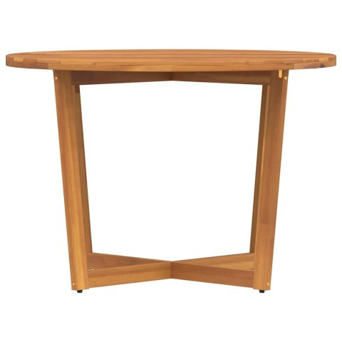 VidaXL Okrągły stół ogrodowy Ø110x75 cm z litego drewna akacjowego