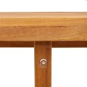 VidaXL Okrągły stół ogrodowy Ø110x75 cm z litego drewna akacjowego