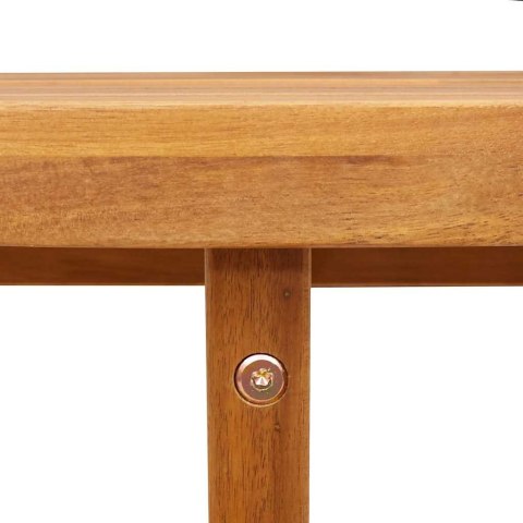 VidaXL Okrągły stół ogrodowy Ø110x75 cm z litego drewna akacjowego