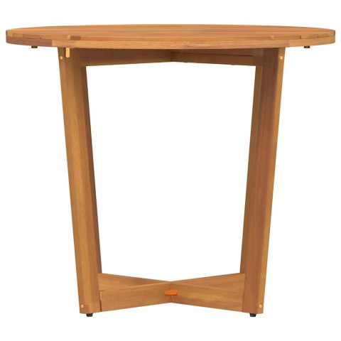 VidaXL Okrągły stół ogrodowy Ø90x75 cm z litego drewna akacjowego