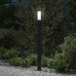 VidaXL Słupek oświetleniowy 110 cm Czarny IP44