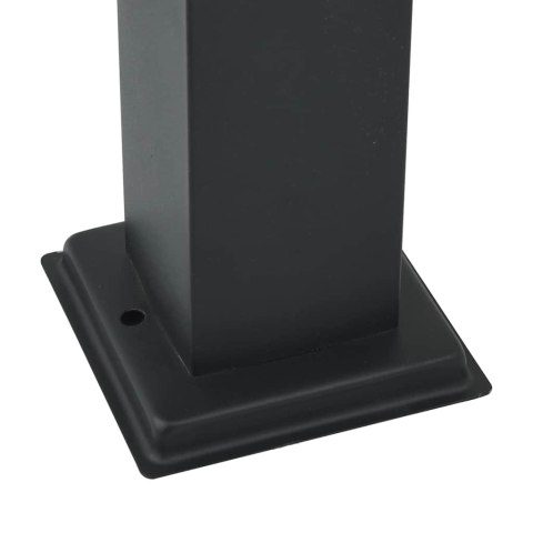 VidaXL Słupek oświetleniowy 110 cm Czarny IP44