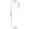 VidaXL Słupek oświetleniowy 110 cm Stal nierdzewna IP44