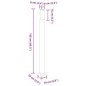 VidaXL Słupek oświetleniowy 110 cm Stal nierdzewna IP44