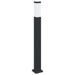 VidaXL Słupek oświetleniowy 80 cm Czarny IP44