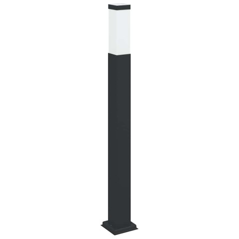 VidaXL Słupek oświetleniowy 80 cm Czarny IP44