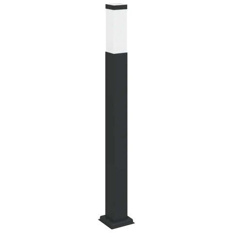 VidaXL Słupek oświetleniowy 80 cm Czarny IP44