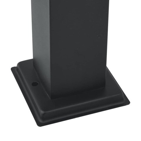 VidaXL Słupek oświetleniowy 80 cm Czarny IP44