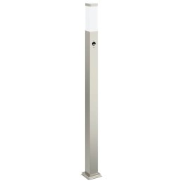 VidaXL Słupek oświetleniowy z czujnikiem 110 cm, stal nierdzewna IP44