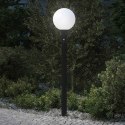VidaXL Słupek oświetleniowy z czujnikiem 120 cm Czarny IP44