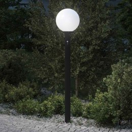 VidaXL Słupek oświetleniowy z czujnikiem 120 cm Czarny IP44