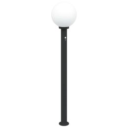 VidaXL Słupek oświetleniowy z czujnikiem 120 cm Czarny IP44