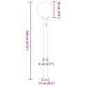VidaXL Słupek oświetleniowy z czujnikiem 120 cm Czarny IP44