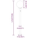 VidaXL Słupek oświetleniowy z czujnikiem 120 cm Stal nierdzewna IP44