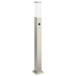 VidaXL Słupek oświetleniowy z czujnikiem 80 cm Stal nierdzewna IP44