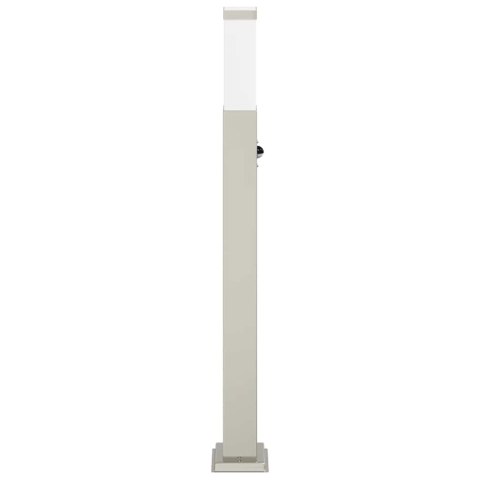 VidaXL Słupek oświetleniowy z czujnikiem 80 cm Stal nierdzewna IP44