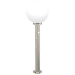VidaXL Słupek oświetleniowy z czujnikiem 80 cm Stal nierdzewna IP44