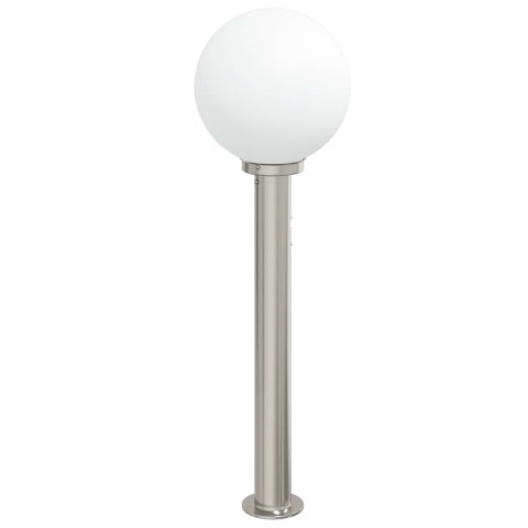 VidaXL Słupek oświetleniowy z czujnikiem 80 cm Stal nierdzewna IP44