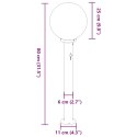 VidaXL Słupek oświetleniowy z czujnikiem 80 cm Stal nierdzewna IP44
