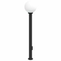 VidaXL Słupek oświetleniowy z gniazdem 120 cm Czarny IP44