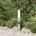 VidaXL Słupek oświetleniowy z gniazdem 50 cm, stal nierdzewna IP44