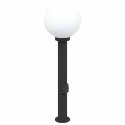 VidaXL Słupek oświetleniowy z gniazdem 80 cm Czarny IP44