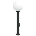 VidaXL Słupek oświetleniowy z gniazdem 80 cm Czarny IP44