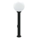 VidaXL Słupek oświetleniowy z gniazdem 80 cm Czarny IP44