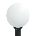 VidaXL Słupek oświetleniowy z gniazdem 80 cm Czarny IP44