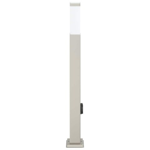 VidaXL Słupek oświetleniowy z gniazdem 80 cm, stal nierdzewna IP44