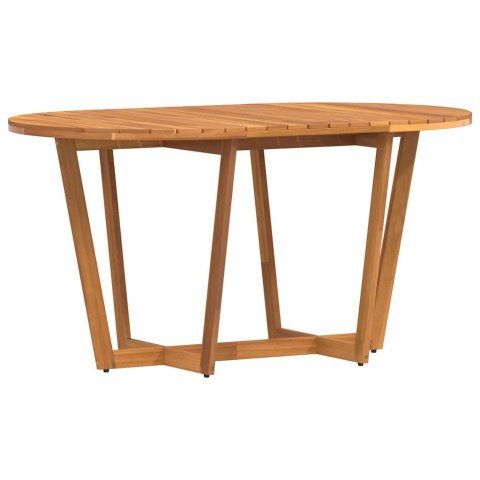 VidaXL Stół ogrodowy owalny 150x90x75 cm lite drewno akacjowe
