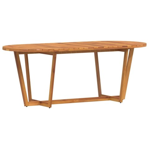 VidaXL Stół ogrodowy owalny 200x90x75 cm lite drewno akacjowe