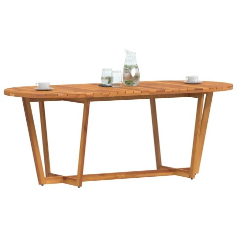VidaXL Stół ogrodowy owalny 200x90x75 cm lite drewno akacjowe