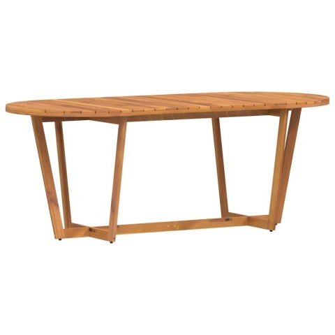 VidaXL Stół ogrodowy owalny 200x90x75 cm lite drewno akacjowe