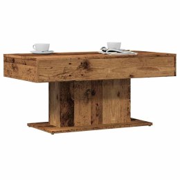 VidaXL Stolik kawowy Stare drewno 96x50x45 cm Drewno konstrukcyjne